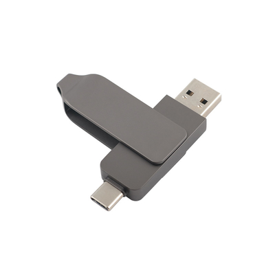 Guns Black Metal Type C USB Flash Drives Twist Shaped Fast Speed 3.0 en 3.0