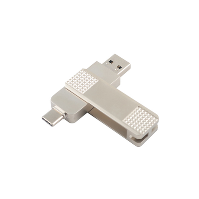 Zilveren USB-stick met een wachtwoordbescherming