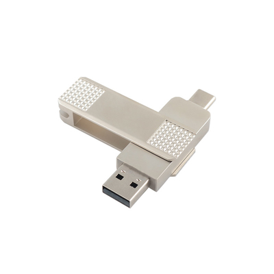 Zilveren USB-stick met een wachtwoordbescherming
