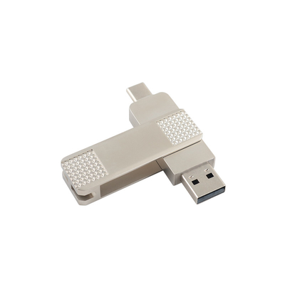 Zilveren USB-stick met een wachtwoordbescherming
