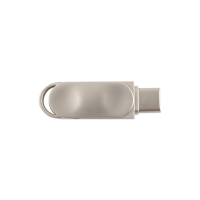 Waterdicht metalen USB PD flash drive met zilveren USB 2.0 USB 3.0 en type C