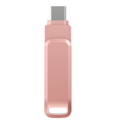 Snelle gegevensoverdracht OTG USB-flashstations TYPE C en USB samen Metalen materialen