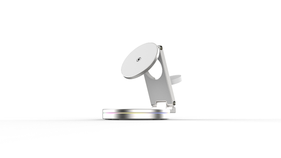 Opvouwbare magnetische draadloze oplader met 360 graden rotatie en 15W stroom