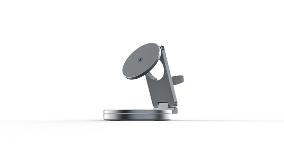 Opvouwbare magnetische draadloze oplader met 360 graden rotatie en 15W stroom
