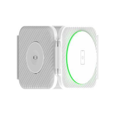 Opvouwbare drie-in-één magnetische draadloze oplader ABS plastic voor iPhone iWatch en meer