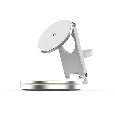 Multifunctionele draadloze oplader met logo-print/laserondersteuning OEM-doos Werkfrequentie 100-205KHZ