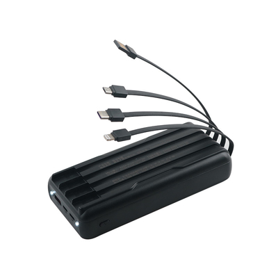 Volledige batterij-energiebank met hoge capaciteit voor telefoon met PC Plastic/Matt Technology Shell materiaal en lichtgewicht ontwerp