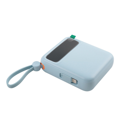 Li-polymerbatterij /18650 Batterij Draagbare Powerbank Zwarte Blauwe Kabel Handboek Doos inbegrepen