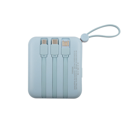 Li-polymerbatterij /18650 Batterij Draagbare Powerbank Zwarte Blauwe Kabel Handboek Doos inbegrepen