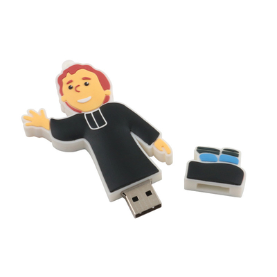 Ronde, op maat gemaakte, gepersonaliseerde USB-sticks met 10 jaar gegevensbewaring