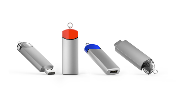 Aanpasbaar 8-15MB/s Schrijf Metalen USB Flash Drive met Speed Dome Logo