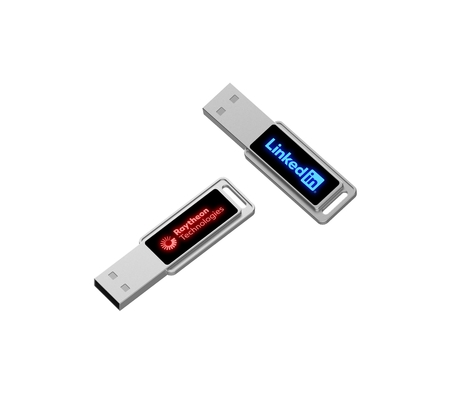 High Speed Flash Drive Crystal USB Stick met LED licht glanzend