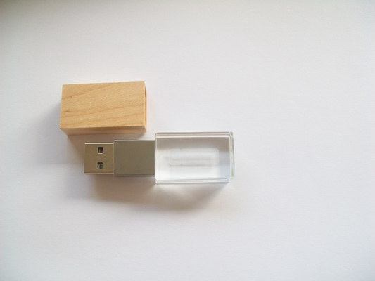 Gepersonaliseerde Crystal USB Stick met Laser Logo Opties -50°C 80°C Omgevingstemperatuur