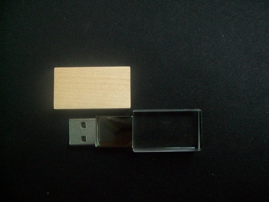 Gepersonaliseerde Crystal USB Stick met Laser Logo Opties -50°C 80°C Omgevingstemperatuur
