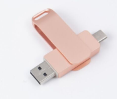 Zilver Mat Usb 3.0 Met Type C Beide Poorten Usb Flash Drive Telefoon En Computer Compatibel 256GB 512GB 1TB