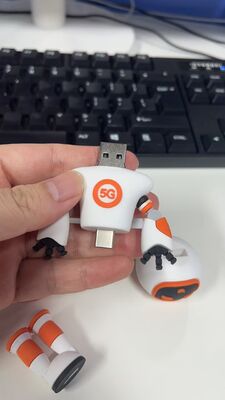Leuke gevormde  stripfiguur PVC USB Flash Drive USB 2.0 en 3.0