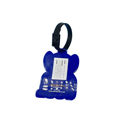 Pvc materiaal gemaakt door bagage tag volg klantontwerp bagage tag op reiszak