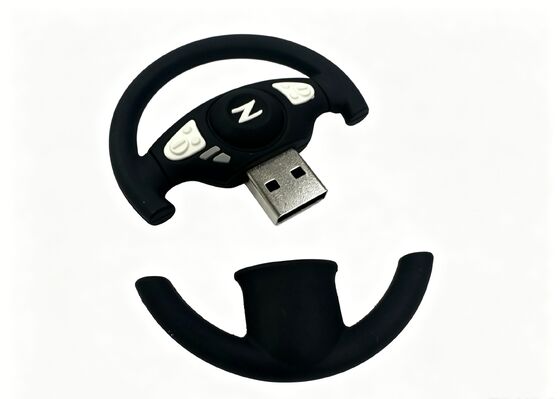 Open mal door aangepaste USB-flashdrives door autostuurwielvormig USB-geheugen