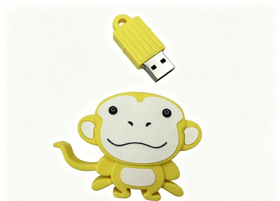 Gepersonaliseerd in de vorm van een aap PVC-vorm Gepersonaliseerde USB-flashdrive met gegevensversleuteling voor marketing en veilige toegang tot gegevens