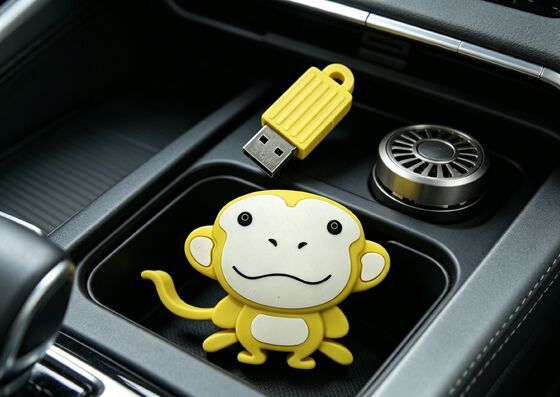 Gepersonaliseerd in de vorm van een aap PVC-vorm Gepersonaliseerde USB-flashdrive met gegevensversleuteling voor marketing en veilige toegang tot gegevens