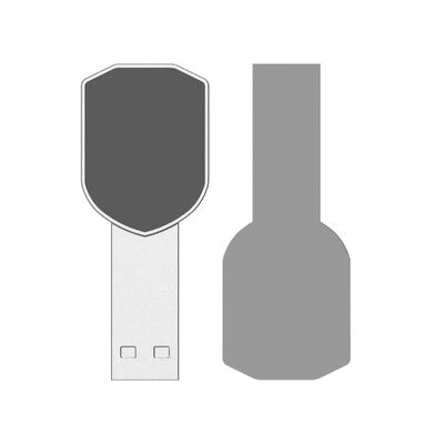 Met LED-kleuren laserlogo op de usb Face usb-drive met gegevensoplaadfunctionaliteit op maat voor bedrijfscadeaus