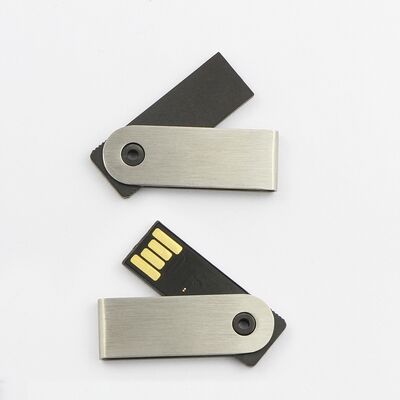 USB 2.0 en USB 3.0 Metalen USB Flash Drive Mini Style Patroon Batterij Lichtgewicht Duurzaam Draagbare opslag Draaibaar USB Flash Drive