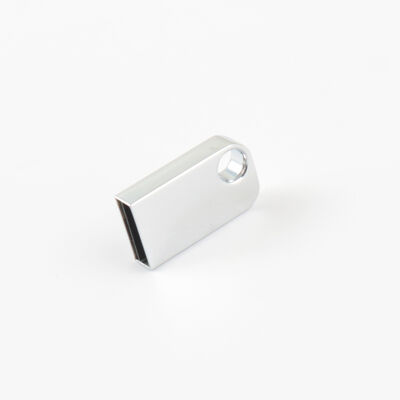 Mini USB-flashdrive met gat kan sleutelhanger plaatsen Metalen USB-flashdrive kan aangepast laserlogo