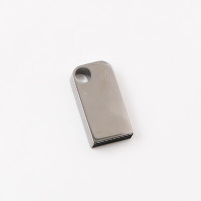 Mini USB-flashdrive met gat kan sleutelhanger plaatsen Metalen USB-flashdrive kan aangepast laserlogo