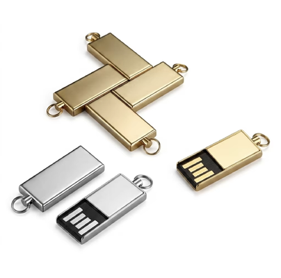 Silver With Shiny zinc alloy metal usb flash drive including HY flash chips suitable for fast and secure data transfer needs
