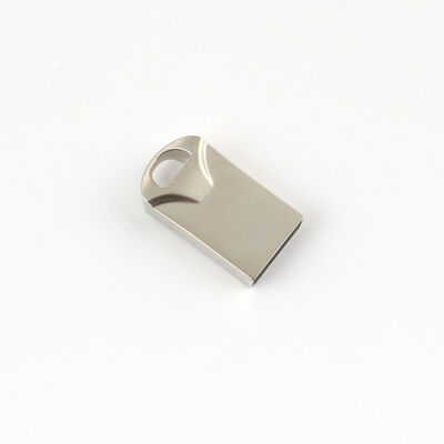 Zilver met glanzende metalen USB-flashdrive Hoge gegevensoverdrachtsnelheden Duurzame metalen behuizing Geschikt voor veilige gegevensopslag