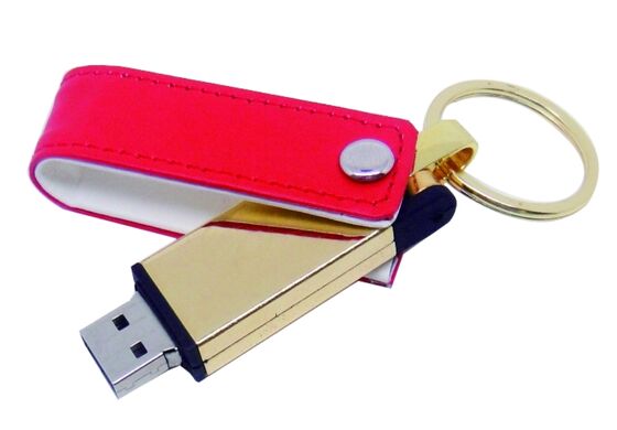 Mac OS Compatible Leather USB Flash Drive Zwart Stock Kleur Custom OEM Stijlvol Duurzaam Ontwerp Perfect voor zakelijke cadeautjes