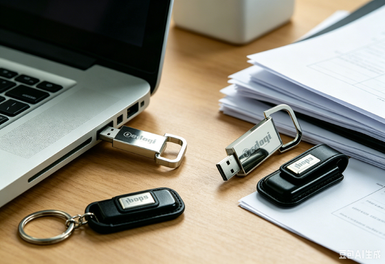 Oem lederen USB-flashdrive Bruine kleur, stijlvolle, duurzame draagbare opslagoplossing, ideaal voor bedrijfsgeschenken en evenementen