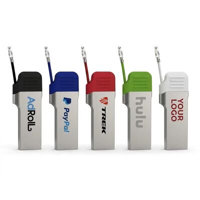 Type c usb-flashdrive met usb A met metalen deksel met kleine ketting kan logo laseren en afdrukken hoge snelheid 3.2 usb en 3.1 usb