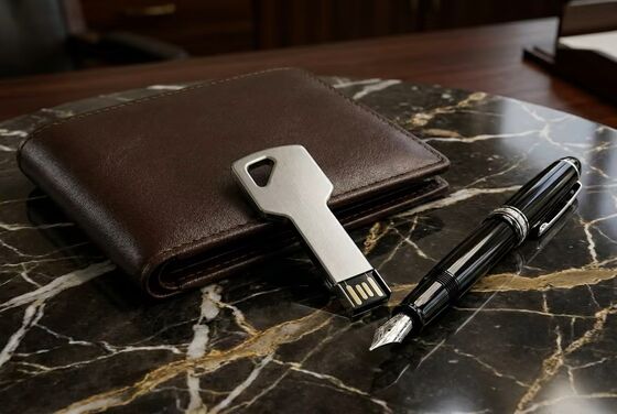 Parelketting Metalen USB-stick Zilver Compact Opslagapparaat Bedrijfstemperatuur Min 50 tot Plus 80 Graden Ideaal voor Zakelijk Gebruik