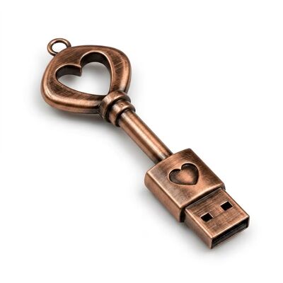 Retro-stijl Sleutel usb flash drive met snelheid 10MB geschikt voor draagbare digitale opslag en gegevensbeheer