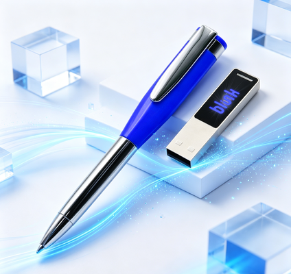 20 g lichtgewicht CE/ROHS/FCC gecertificeerde pen USB flash drive met aanpasbare branding voor zakelijke cadeautjes