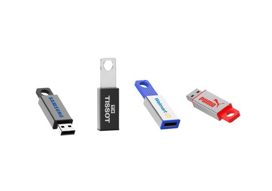 Metalen behuizing en gehard glas Metalen flash drives met een opslagcapaciteit van 1 GB 2 GB 4 GB 8 GB 16 GB 32 GB 64 GB en 128 GB