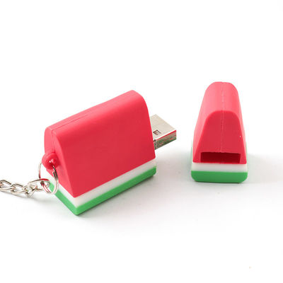 Van de Vorm Leuke USB van pvc Open van de de Stokwatermeloen Gevormde de Aardbeichocolade