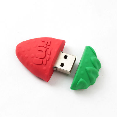 Van de Vorm Leuke USB van pvc Open van de de Stokwatermeloen Gevormde de Aardbeichocolade