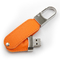 Het in reliëf maken USB-flashstation 2,0 102x25x10mm 8GB van het Embleempu Leer