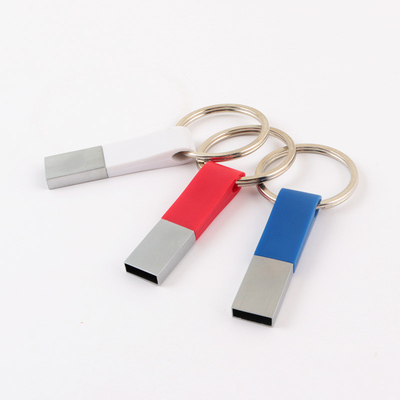 Hoge snelheids32g 64GB 128GB Plastic USB-flashstation met Ring For Car Key Backpack