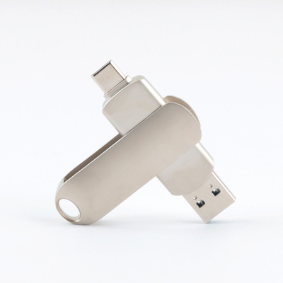 Draaitype C Metaalusb-flashstation 3,0 de Snelle Snelheid van 64GB 128GB 256GB