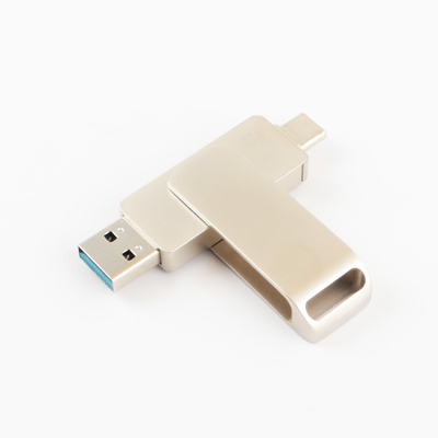 Hoge snelheid 2,0 en 3,0 256GB 128GB van het het Metaalusb-flashstation van de typec Draai