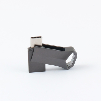 USB-flashstationtype C van Matt Twist van het metaalkanon Zwarte Snelle Snelheid 64GB 128GB 256GB