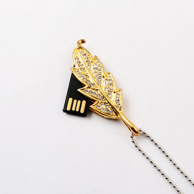 Verborgen Chip Inside Leaf-de Stijl Snelle Snelheid van USB-flashstationjuwelen