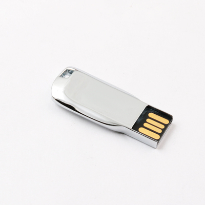 Het zilveren Glanzende Lichaamsmetaal USB Pen Drive 2,0 64GB 128GB 20MB/S is de Norm van de V.S. in overeenstemming