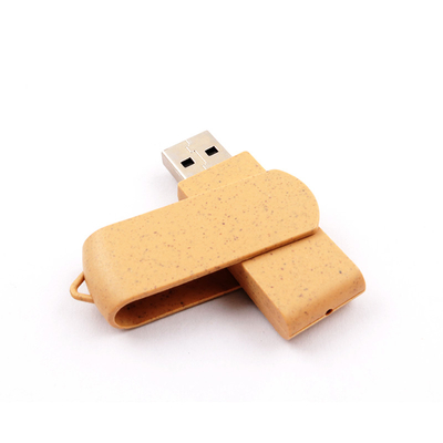 De Flits van Straw And Plastic 128gb drijft Rekupereerbare Materialen Usb 3,0 Geheugen