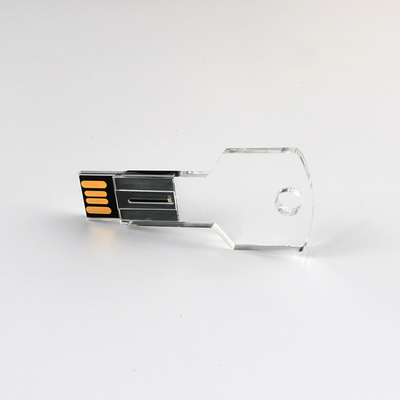 De transparante Duidelijke Acryl Zeer belangrijke Usb-Flitsaandrijving 128GB is de Norm van de V.S. in overeenstemming