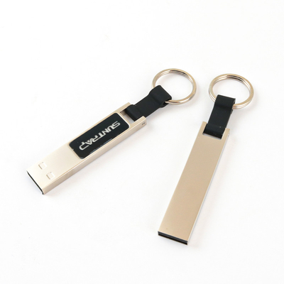 Metalen LED-licht USB Flash Drive Glanzend bij het lezen op de computer USB 2.0 Snel