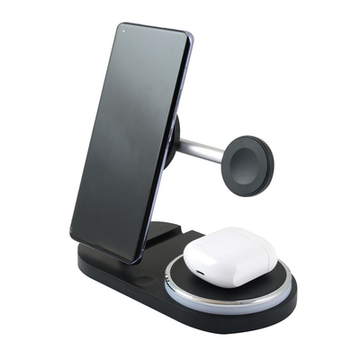 Type C Connect Opvouwbare 3-in-1 draadloze oplader voor telefoon-oortelefoonhorloge